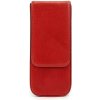 Contacts® kožené puzdro na tri perá Červené