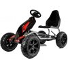 mamido Detská šliapací motokára s nafukovacími kolesami Monster čierna
