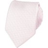Quentino lesklá pánská svatební kravata s kapesníčkem světle růžová