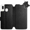 Kryt na mobil Flip pouzdro na mobil Samsung Galaxy A40 - Černé - kožené - Black Leather