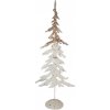 Clayre & Eef Bielo-hnedý antik kovový vianočný stromček - 16*11*45 cm - Clayre & Eef