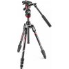 Karbónový statívový set Manfrotto Befree live twist + video hlava