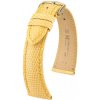 Žltý kožený remienok Hirsch London M 04266173-1 (Jašteričie koža) Hirsch Selection
