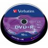 DVD+R disk, AZO, 4,7GB, 16x, 10 ks, cake box, VERBATIM