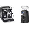 La Pavoni Cellini Classic, black + Eureka Atom 60, black