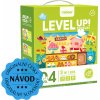 Mideer LEVEL UP! 04 - Rozprávkové stavby puzzle 3v1 (54, 70 a 88 dielikov)