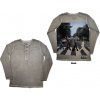 Tričko s dlhým rukávom The Beatles - Abbey Road Back Print Stone Wash, Unisex,Šedá,S