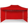 Nožnicový Party stan 3x4,5m ALU Standard plné bočnice farba Červená