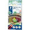 Farebné ceruzky, sada, šesťhranné, STAEDTLER Noris Colour 185, 24 rôznych farieb
