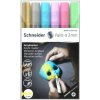 Akrylový popisovač, sada, 2 mm, SCHNEIDER Paint It 310, 6 rôznych farieb