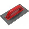 TOPTRADE hladítko ABS, plsť hnedá, 250 x 130 x 10 mm