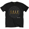 The Beatles Tričko Abbey Road Songs Swirl Foiled Unisex Black L