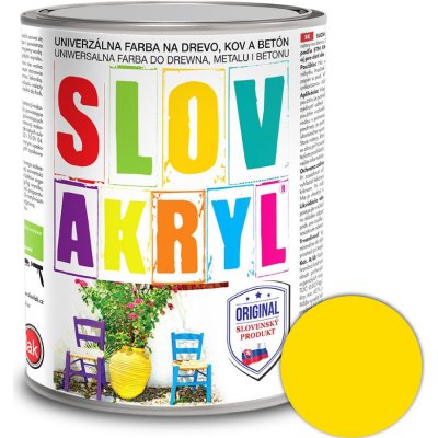 Slovakryl 0615 - svetložltý 0,75kg