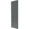 Mexen Next L, 1-krídlová vaňová zástena 60 x 150 cm, 6mm šedé sklo, 6mm číre sklo, profil brúsená oceľ, 895-060-000-03-40-97