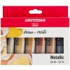 Akrylové farby Amsterdam - sada 6 x 20ml - Metallic (Akrylové farby Amsterdam Standard Series - Metallic)