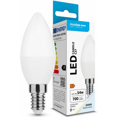 Modee Lighting LED Candle žiarovka 7W E14 studená biela ML-C6000K7WN