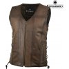 Pánská vesta CRUISON RENEGADE BROWN - 3XL - doprava zdarma