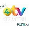 Towercom 4KA TV cez anténu/Plustelka, balík DUO pre dva TV Trvanie v mesiacoch: 12