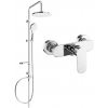 Mexen Erik sprchový set s dažďovou sprchou a sprchovou batériou Milo, chrómová, 71340205-00