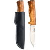 Helle HE-201075 Eggen - 12C27 outdoorový nôž 10 cm, drevo brezy a hliník, kožené puzdro