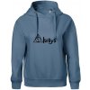 Harry - Always - Oversized mikina dámská Moon - kratšia + širšia - S ( Denim )