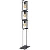 LUCIDE 00726/03/30 LUUK stojacia lampa 3xE27 čierna
