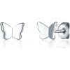 JVD Strieborné motýlikové náušnice SVLE2087X610000