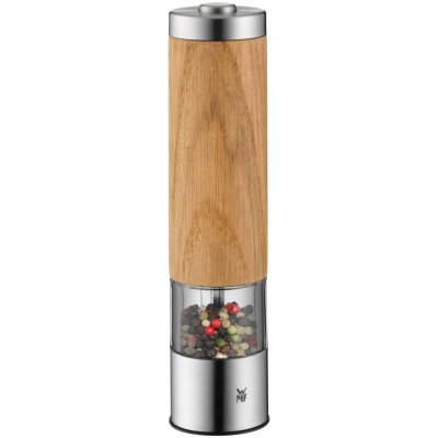 Elektrický mlynček na soľ alebo korenie, drevený, WMF