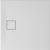 Cersanit Tako Slim, štvorcová sprchová vanička 80x80x4 cm + biely sifón, biela matná, S932-157