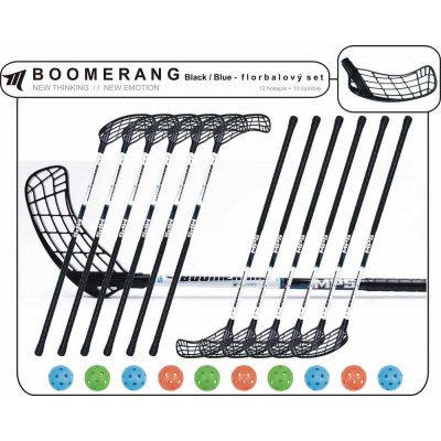 MPS Boomerang Black/Blue 12 hokejok