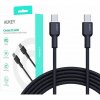 AUKEY CB-SCC101 USB-C Type-C Power Delivery PD 100W 5A 1m Silikónový Čierny