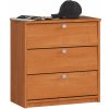 Ak furniture Skriňa na topánky Mini 60 cm - 3 dvierka jelša