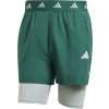 adidas GYM+ 2IN1 SHORT zelená biela