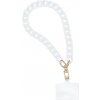 Panama Phone Lanyard, Phone Pendant / Cord Length 40cm (20cm In The Loop) / On Wrist - White