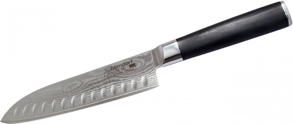 Berndorf Sandrik Hanamaki damaškový Santoku nůž 16 cm