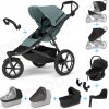 Set 10v1 Thule Urban Glide 3 Mid blue 2024 + madlo + vanička Black + pláštenky a moskytiéry+Thule Maple Black+základňa+adaptéry