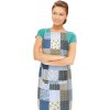 Bellatex Zástěra Adéla Patchwork modrá , 67 x 84cm