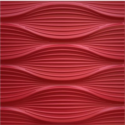 Impol Trade 3D PVC DNA D130 červený, 500 x 500 mm 1ks