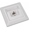 Zásuvka Solarix CAT6 UTP 1 x RJ45 pod omietku biela 23100097