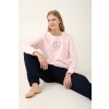 Vamp - Dámske teplé pyžamo 21940 - Vamp pink XL