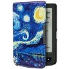 ARMORI TRIMER T040 - púzdro pre Pocketbook 614 / 615 / 624 / 625 / 626 - motív Gogh (Obal na Pocketbook 614/615/624/625/626, ARMORI TRIMER T040, motív Gogh, magnet, AutoSleep + záruka 3 roky + darčeky