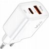 RÝCHLA NABÍJAČKA KOCKA GaN 45W 2xUSB (USB + USB-C) QC 3.0 PD 3A NAPÁJACÍ ADAPTÉR