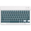 Počítárna Bezdrôtová klávesnica pre iMac, PC, notebooky, tablety, telefóny - bielo - tmavo zelená