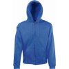 Fruit of the Loom F.O.L. | Premium Hooded Sweat Jacket Mikina s kapucňou_16.2034 Farba: royal blue, Veľkosť: S