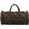 Green Wood Kožená cestovná taška GW5796 Br
