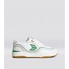 UBA Gum White Leather Green Logo Sneaker