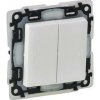 Legrand Valena Life - Dvojitý striedavý prepínač (5B), IP44, biela - 752158