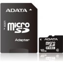 ADATA microSDHC 16GB class 6 + adapter AUSDH16GCL6-RA1