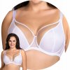 Vivisence 1079 biela hladká tylová podprsenka s mäkkými košíčkami 95G SOFT