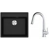 SET G254 FRANKE, Drez Maris MRG 610-52 RTL+ Batéria FS 3229 Lina New Chróm Onyx